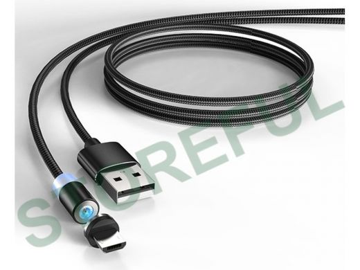 Кабель микро USB (AM/microBM)  EZRA DC38 (microUSB) 1.2м, 2A магнитный