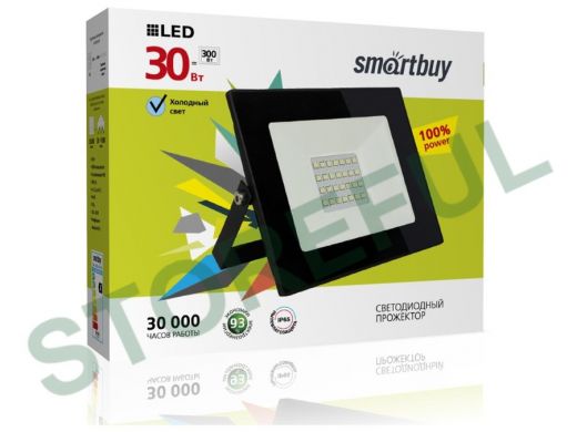 Прожектор светодиодный  30W, Smartbuy-30W/6500K/IP65 (SBL-FLSMD-30-65K) FL SMD