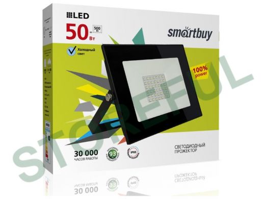 Прожектор светодиодный  50W, FL SMD Smartbuy-50W/6500K/IP65 (SBL-FLSMD-50-65K)/20