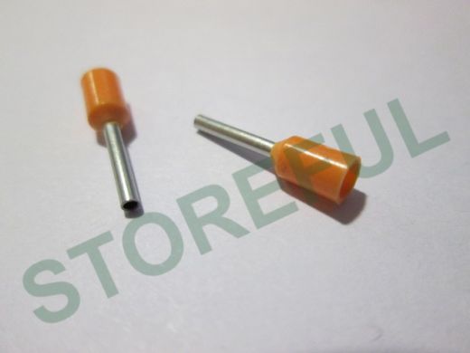 Наконечник штыревой втулочный изолированный 1 x 0.5mm IEK E0,5-08(0508) UGN10-D05-02-08 (100шт)