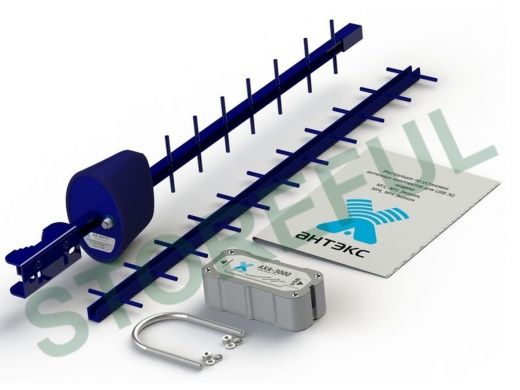 Антенный комплект 3G №4 Эконом (АХ-2017Y, адаптер АХА-3000 F-female 75 Ом)