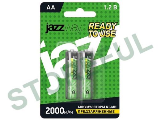 Аккумулятор AA 2000 mAh 1,2В JAZZway Ni-Mh BL-2 (цена за 1 элемент)