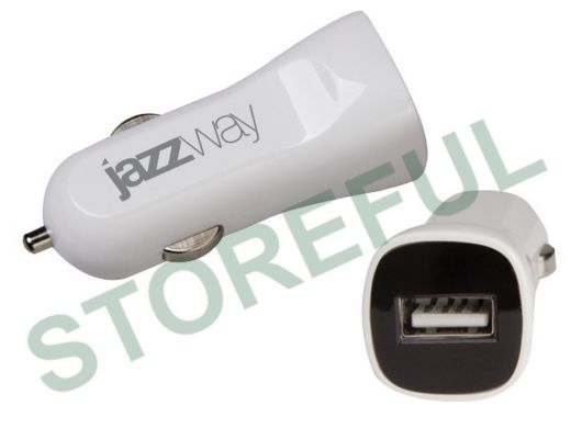 Автомобильный адаптер JAZZway auto IP-1000 USB 1A (1x5v-USB) от прикуривателя 12-24В