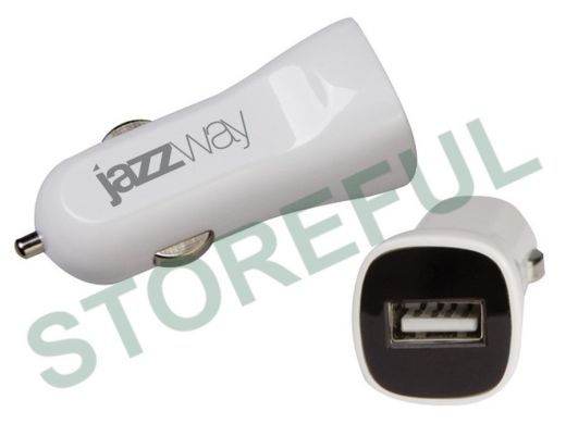 Автомобильный адаптер JAZZway  IP-2100  USB 2.1A, с USB выходом: 2.1A (1 x 5v)