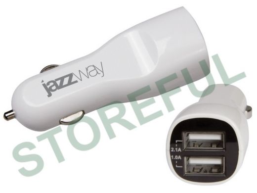 Автомобильный адаптер JAZZway  IP-3100  USB 3.1A с 2-мя USB 5v (1А + 2.1А)