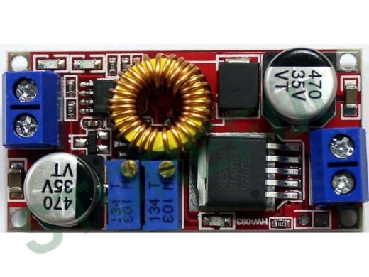 Модуль DC-DC понижающий вход 8,0-36V - вых. 1,25-36V,до 5А (на XL4015) с регулят-м тока  