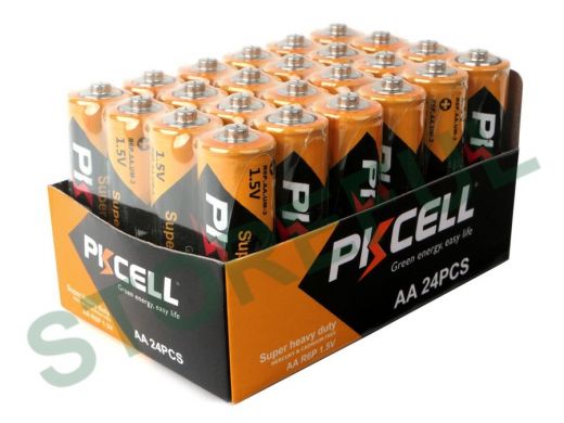 Солевой элемент питания PKCELL R6P-4S-24 тип - AA 24 шт пленка