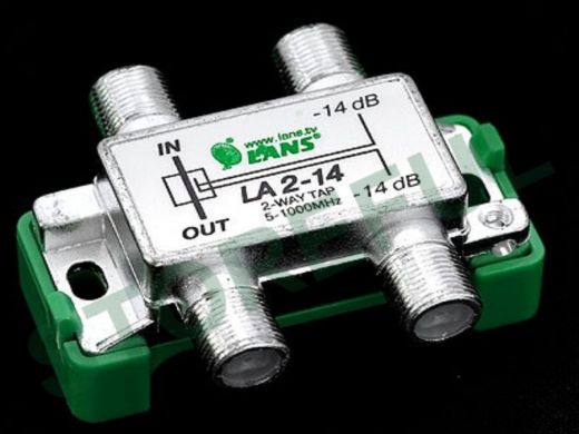 Ответвитель на 2 вых. 14db LA2-14  5-1000мГц