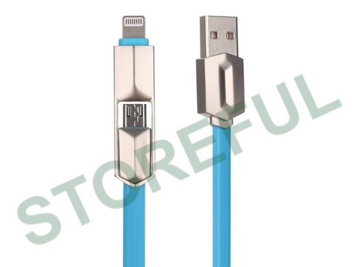 Кабель USB 2A MUJU MJ-38 (microUSB/iPhone7) 1м/200