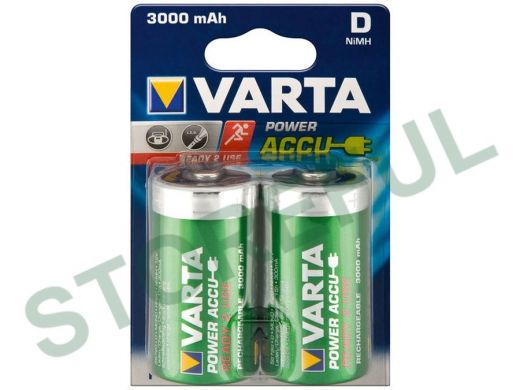 Аккумулятор 3000 mAh HR20  Varta  D Ready2Use BL-2