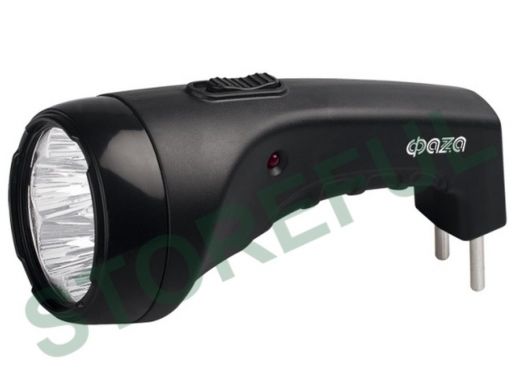 Фонарь  ФАZA Accu F2-L07  (7 LED, 2 режима работы, аккумуляторный, 4v - 400 mА/ч, до10 часов, ЧЁРНЫЙ