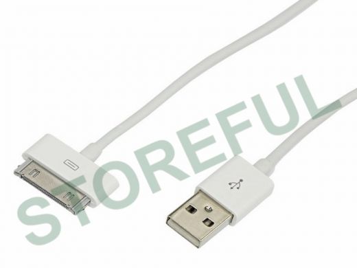 Шнур USB / Lightning (iPhone) 30 pin шнур 1 м белый REXANT