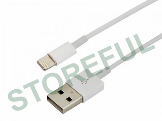 Шнур USB / Lightning (iPhone) REXANT, ОРИГИНАЛ (чип MFI) 1 м белый