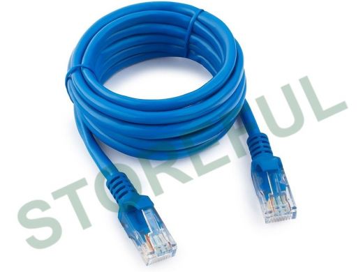 Патч-корд Cablexpert PP10-2M/B кат.5e, 2м, медный UTP литой, многожильный (синий) PP10-2M/B