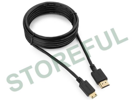 Кабель HDMI-miniHDMI Cablexpert CC-HDMI4C-10, 19M/19M, 3.0м, v1.4, 3D, Ethernet, черный, позол.разъе