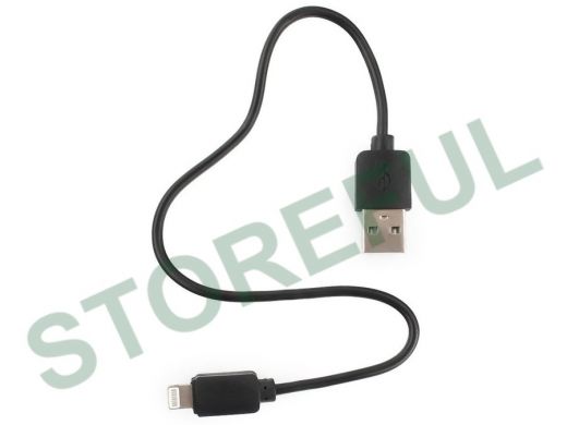 Шнур USB / Lightning (iPhone) Гарнизон GCC-USB2-AP2-0.3M AM/Lightning, 0.3м, черный, п