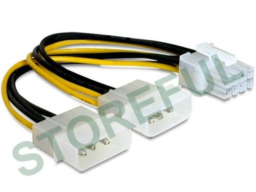 Разветвитель питания Cablexpert CC-PSU-81, 2хMolex->PCI-Express 8pin, для подключения в/к PCI-Е (8pi