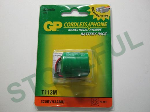 Аккумуляторы  GP T-113M (320mA 3.6V) Ni-Mh