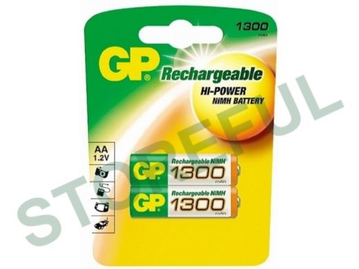 Аккумулятор AA 1300 mAh 1,2В  GP  130AAHC BL-2  NiMH