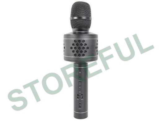 Микрофон караоке, Atom KM-230, 6Вт, АКБ 2000мА/ч, BT (до10м), microSD, AUX, беспр.микроф. караоке