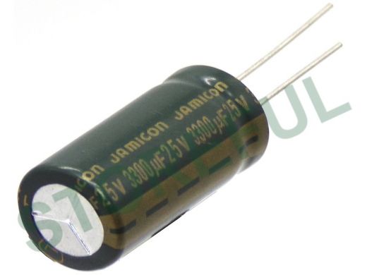 Конденсатор электролитический  3300mf x 25V   Jamicon 16*32 WL