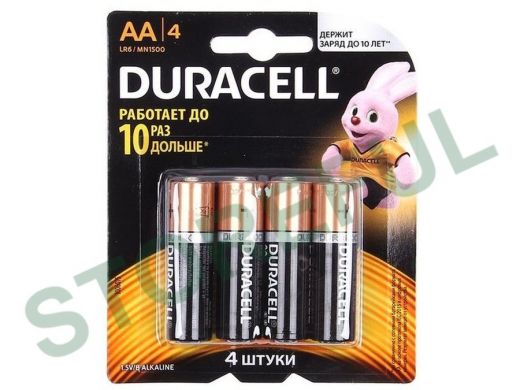 Батарейка LR6  Duracell C&B (MN1500 ) К4 (4шт, коробка: 80шт) (цена за шт)