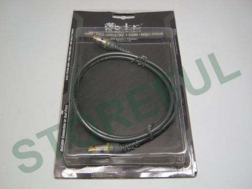 BW1571 Видеокабель Silwer-line S-VHS GOLD вилка/S-VHS GOLD вилка, 1.0м  4pin