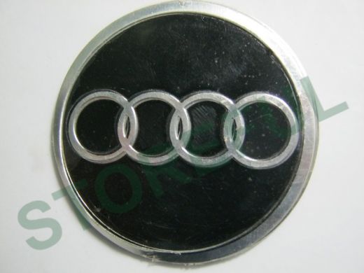 Эмблемма круглая "алюминий" знак Audi 5,2x5,2 см