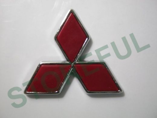 Эмблемма пластик в п/э знак Mitsubishi хром 6x5,2 см 01325