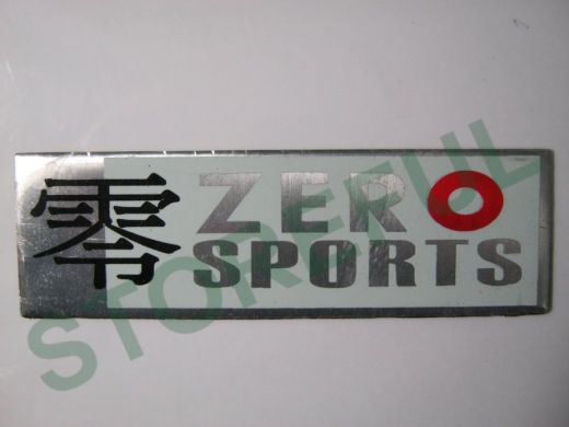 Наклейка ZERO SPORTS 13,5x4 см на двухстороннем скотче №10