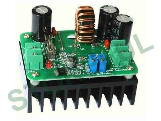 Модуль DC-DC повышающий вход 10-60В выход 12-80В с регулятором тока до 10А, 600Вт  