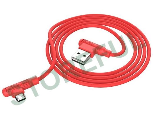 Кабель микро USB (AM/microBM)  HOCO X46 USB 2.4A  Красный (microUSB) 1м