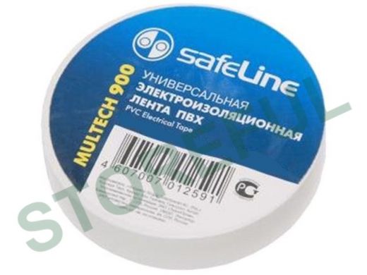 Изолента 19мм х 20метров белая  SafeLine MULTECH 900 0,15мм