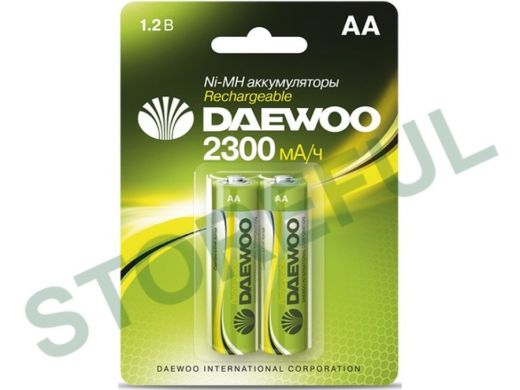 Аккумулятор AA 2300 mAh 1,2В Daewoo Ni-Mh BL-2 (цена за 1 элемент)