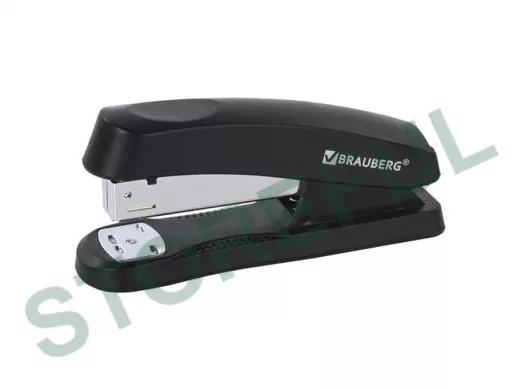 Степлер №24/6, 26/6 "BR-106317" "Standard+", до 30 листов, черный