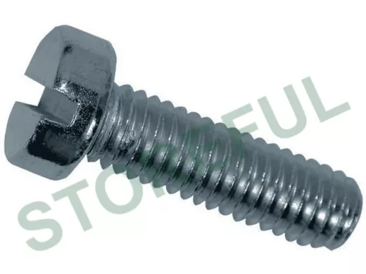 Винт полусфера, полная резьба DIN 7985 6х 10 оцинк полукр головка прямой шлиц (вес 3,18гр) (в шт.)