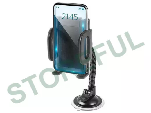 Автодержатель "BR-108578"   Car holder 111 универсальный, зажим 55-120 мм, на стекло