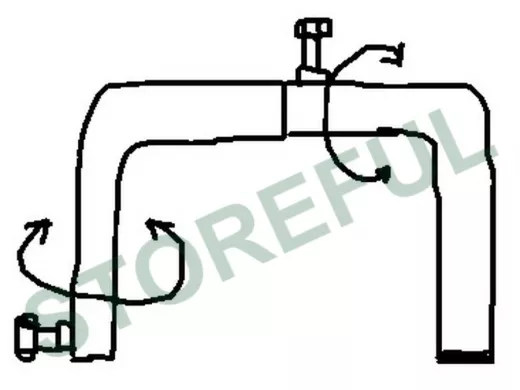 Насадка на кронштейн поворотная в 3D 
