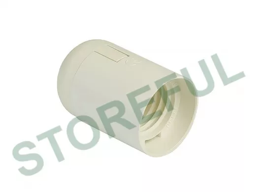 Патрон Е27 пластиковый подвесной, термостойкий пластик, белый (SBE-LHP-s-E27)