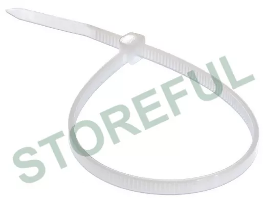 300х4мм кабельный хомут (стяжка нейлонoвая) nylon белая (100 шт) REXANT
