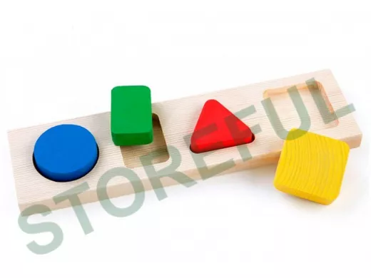 Доска-Вкладыш "Геометрия Малая"  игрушки из дерева