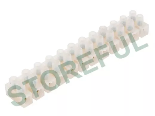 Клеммная винтовая колодка КВ-12 16А,12 мм.кв.  REXANT 07-5012 (цена за линейку 12пар)