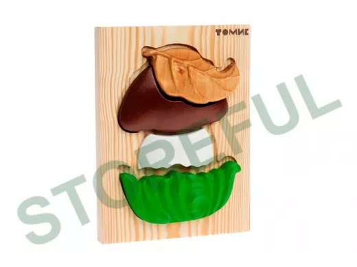 Пазл "Грибок"  игрушки из дерева