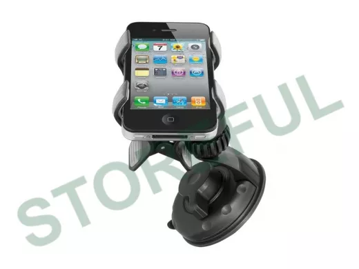 Автодержатель на присоске "ABI-KREP 124710" в блистере  "Двойная прищепка"