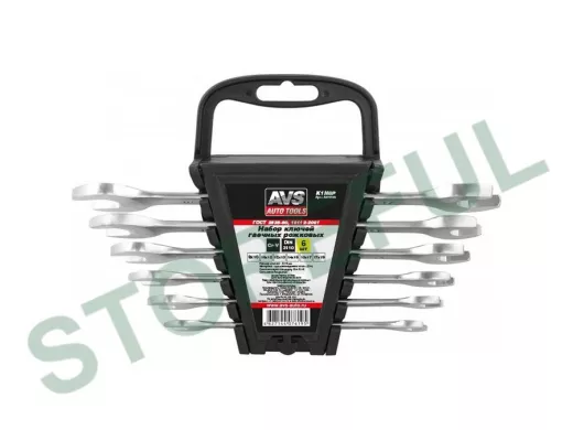 Набор ключей гаечных рожковых на держателе (8-19 мм) (6 предметов)