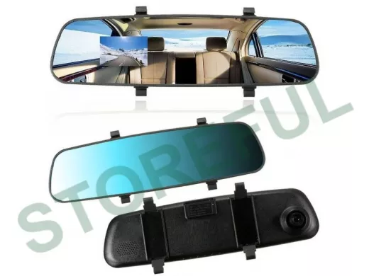 Автовидеорегистратор зеркало "ABBIKUS-126540" видео 1920х1080, карта до 32 Гб