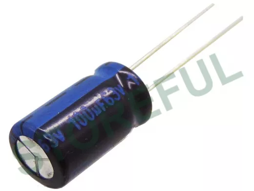 Конденсатор электролитический   100mf x    63V  (8x14) 105 TK, Jamicon