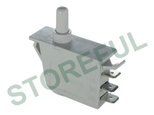 Перекл-Кнопка  JHZ-6 прямоуг. (41x15х17мм) без фикс. вертик. 3 выв. (220В/0,25А)