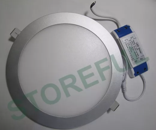 Светильник светодиодный TDM СВО "Даунлайт" хром 12 ВТ 3000К ультратонкий встраиваемый