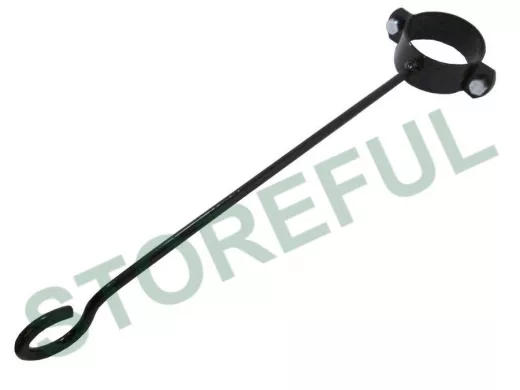 Кронштейн "ХОП -2" черный для крепления цветов с подвесом на мачте, кронштейне, трубе диаметром 50мм